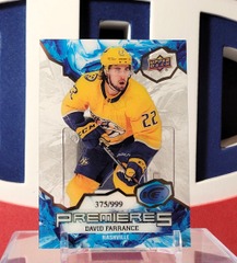 David Farrance 2021-22 - Ud Ice Premieres Rookie /999 Upper Deck